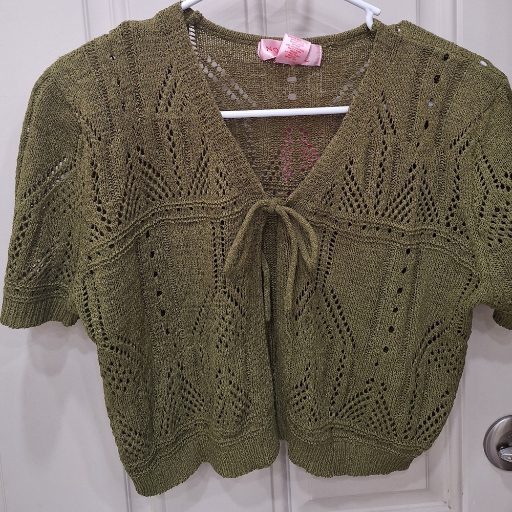 Noelle Sage Green Knit Cardigan